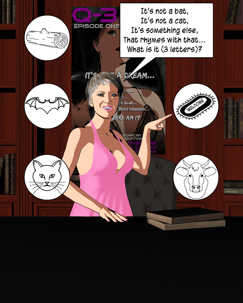 Librarian presents a riddle.