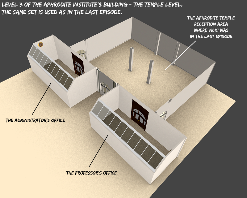 The set of Level 3 of the Aphrodite Institute's building